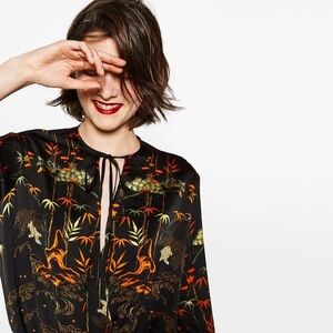 Zara bodysuit blouse size Small